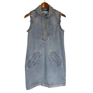 Current Elliot Denim Dress Women 0 X Small‎ Blue Western Preppy Casual Festival